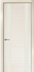 Межкомнатная дверь V - II, лакобель белое, тон бьянко