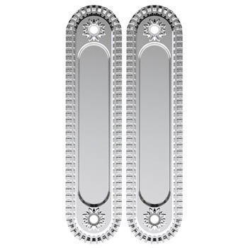 картинка Ручка для раздвижных дверей Armadillo SH010/CL SILVER-925 Серебро 925 магазин Dveris являющийся официальным дистрибьютором в России 