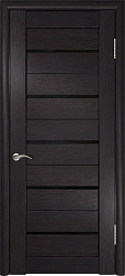 картинка Ульяновские двери ЛУ-22 Лакобель черное, экошпон, венге магазин Dveris являющийся официальным дистрибьютором в России 