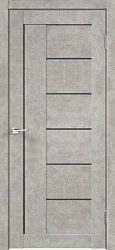 картинка Дверь межкомнатная, Лофт -3 Мателюкс Графит, экошпон, Бетон светло-серый магазин Dveris являющийся официальным дистрибьютором в России 