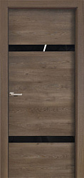 картинка Дверь межкомнатная, модель CPL 03, Эдисон коричневый магазин Dveris являющийся официальным дистрибьютором в России 