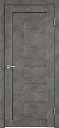 картинка Дверь межкомнатная, Лофт -3 Мателюкс Графит, экошпон, Бетон темно-серый магазин Dveris являющийся официальным дистрибьютором в России 