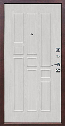Дверь Титан Мск, Гарда - Медный антик / Белый ясень