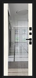 картинка Дверь Титан Мск - Лайнер-3, Total Black/Nordic Oak магазин Dveris являющийся официальным дистрибьютором в России 