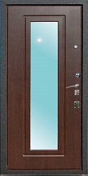 картинка Входная дверь Неаполь Mottura, венге / венге с зеркалом, Mottura магазин Dveris являющийся официальным дистрибьютором в России 
