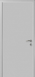 картинка Влагостойкая композитная пластиковая противопожарная дверь EI-30, цвет серый RAL 7035 магазин Dveris являющийся официальным дистрибьютором в России 