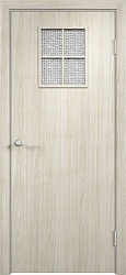 Дверной блок усиленный, Экошпон ДО 34 армированное, сотопанель, беленый дуб мелинга