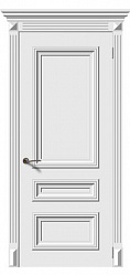 Межкомнатная дверь Вербена ДГ, эмаль белая