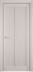 картинка Новгородская дверь, модель 611 ДГ, дуб белый магазин Dveris являющийся официальным дистрибьютором в России 