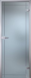 картинка Стеклянная дверь Изабелла, Матовое бесцветное стекло с гравировкой магазин Dveris являющийся официальным дистрибьютором в России 