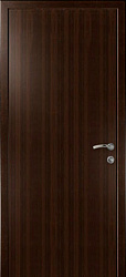 картинка Влагостойкая композитная пластиковая дверь, гладкая, цвет венге магазин Dveris являющийся официальным дистрибьютором в России 