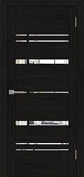 картинка Новосибирские двери, UniLine 30027 ДО зеркало, экошпон, шоко велюр магазин Dveris являющийся официальным дистрибьютором в России 