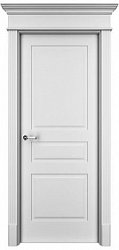 Дверь межкомнатная, Прима-3 ДГ, Белая эмаль