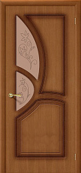 картинка Дверь Шпонированная Греция ПО бронзовое художественное, орех магазин Dveris являющийся официальным дистрибьютором в России 