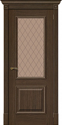 картинка Белорусские двери Вуд Классик-13 ПО Bronze Сrystal, Golden Oak магазин Dveris являющийся официальным дистрибьютором в России 