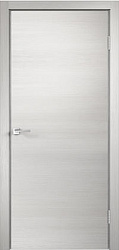 Дверь межкомнатная, Techno ПГ, с алюминиевой кромкой, экошпон, дуб белый поперечный