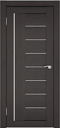 картинка Дверь межкомнатная L117 ДО, орех темный магазин Dveris являющийся официальным дистрибьютором в России 