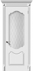 картинка Межкомнатная дверь Стелла ДО, эмаль белая магазин Dveris являющийся официальным дистрибьютором в России 