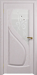 картинка Ульяновские двери, Диона, ясень белый, ДО белое Лилия магазин Dveris являющийся официальным дистрибьютором в России 