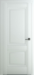 картинка Межкомнатная дверь Венеция В3 ДГ, Экошпон, матовый белый магазин Dveris являющийся официальным дистрибьютором в России 