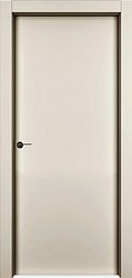 Дверь межкомнатная, Модель 1001К, Кремовая эмаль