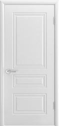 картинка Ульяновские двери, Трио Грэйс В-1 ДГ, Эмаль белая магазин Dveris являющийся официальным дистрибьютором в России 