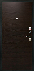 Входная дверь Титан Мск «Рубикон-2», Серебристый антик / Венге