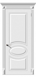 картинка Межкомнатная дверь Джаз ДГ, эмаль белая магазин Dveris являющийся официальным дистрибьютором в России 