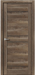 картинка Дверь межкомнатная L108 ДО, дуб эдисон коричневый магазин Dveris являющийся официальным дистрибьютором в России 