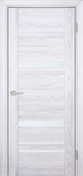 картинка Раменские двери, PSK-2 ПО Lacobel белый, Ривьера айс магазин Dveris являющийся официальным дистрибьютором в России 