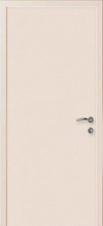 картинка Влагостойкая композитная пластиковая дверь, гладкая, цвет кремовый RAL 9001 магазин Dveris являющийся официальным дистрибьютором в России 