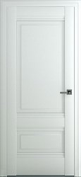 картинка Межкомнатная дверь Турин В4 ДГ, Экошпон, матовый белый магазин Dveris являющийся официальным дистрибьютором в России 