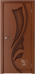 картинка Дверь Шпонированная Лидия, глухая, макоре магазин Dveris являющийся официальным дистрибьютором в России 