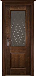 Белорусские двери, Классик 5 ПВДО, античный орех, массив DSW
