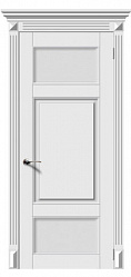 картинка Межкомнатная дверь Трио ДО, эмаль белая магазин Dveris являющийся официальным дистрибьютором в России 