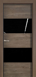 картинка Дверь межкомнатная, модель CPL 02, Эдисон коричневый магазин Dveris являющийся официальным дистрибьютором в России 