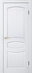 картинка Межкомнатная дверь Виктория ДГ, массив сосны, эмаль белый жемчуг магазин Dveris являющийся официальным дистрибьютором в России 