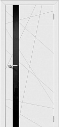 картинка Межкомнатная дверь Style 8 ДГ, эмаль белая магазин Dveris являющийся официальным дистрибьютором в России 