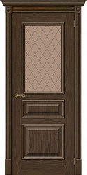 картинка Белорусские двери Вуд Классик-15.1 ПО Bronze Сrystal, Golden Oak магазин Dveris являющийся официальным дистрибьютором в России 