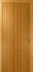картинка Влагостойкая композитная пластиковая дверь, гладкая, цвет миланский орех магазин Dveris являющийся официальным дистрибьютором в России 