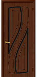 картинка Дверь Шпонированная Лагуна ПГ шоколад магазин Dveris являющийся официальным дистрибьютором в России 