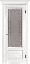 Белорусские двери, Аристократ 4 ПВДО, белая эмаль, массив DSW
