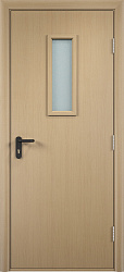 картинка Противопожарная дверь ПВХ ГОСТ Р 53307-2009, Ei 30 мин./32 dB, остекленная, беленый дуб магазин Dveris являющийся официальным дистрибьютором в России 