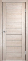 картинка Дверь межкомнатная, Х-1 ДГ, Экошпон, Кремовая лиственница магазин Dveris являющийся официальным дистрибьютором в России 