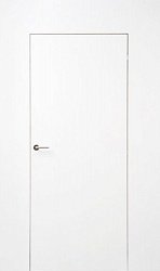 картинка Дверь невидимка Краснодеревщик ЭМ 00 кромка алюминиевая, скрытый короб, цвет белый магазин Dveris являющийся официальным дистрибьютором в России 