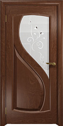 картинка Ульяновские двери, Диона, красное дерево, ДО белое Лилия магазин Dveris являющийся официальным дистрибьютором в России 