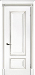 картинка Ульяновские двери, Смальта 08 ДГ, Белый патина серебро магазин Dveris являющийся официальным дистрибьютором в России 