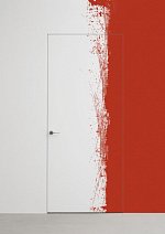 картинка Межкомнатная скрытая дверь Filomuro Elen ALU Revers Кромка алюминиевая, под окраску магазин Dveris являющийся официальным дистрибьютором в России 