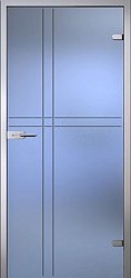 картинка Стеклянная дверь Мария, матовое бесцветное стекло с гравировкой магазин Dveris являющийся официальным дистрибьютором в России 