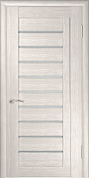 картинка Ульяновские двери ЛУ-25 Белый триплекс, экошпон, капучино магазин Dveris являющийся официальным дистрибьютором в России 
